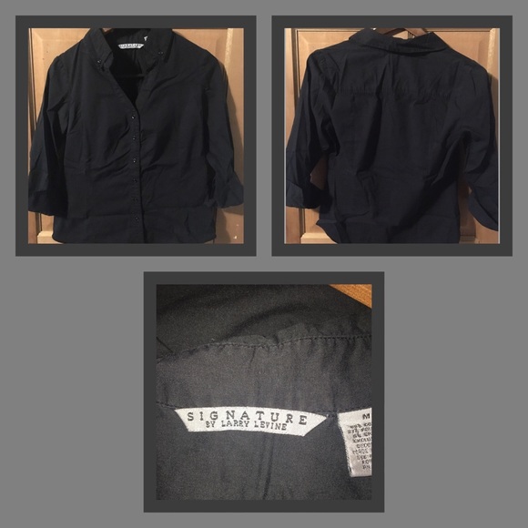 Signature by Larry Levine Tops - Button up work top Signature by Larry Levine Tops - Button up work top